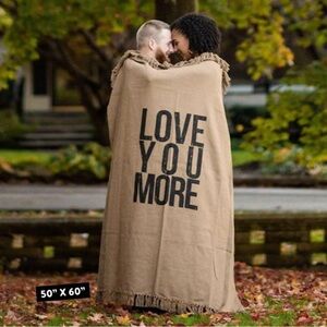 Love You More large throw 50x60